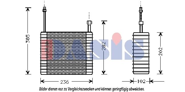 Évaporateur climatisation AKS DASIS 820154N