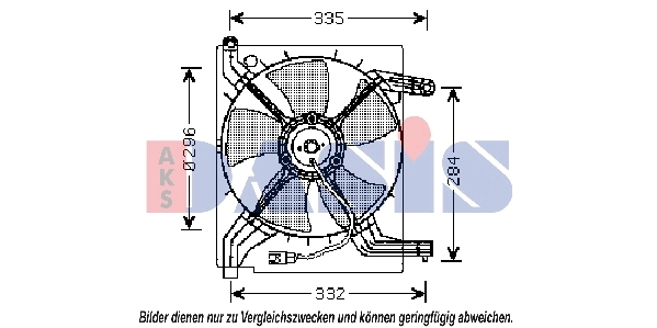 Ventilateur, refroidissement du moteur AKS DASIS 518014N