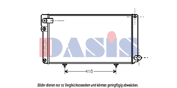Radiateur, refroidissement du moteur AKS DASIS 161070N