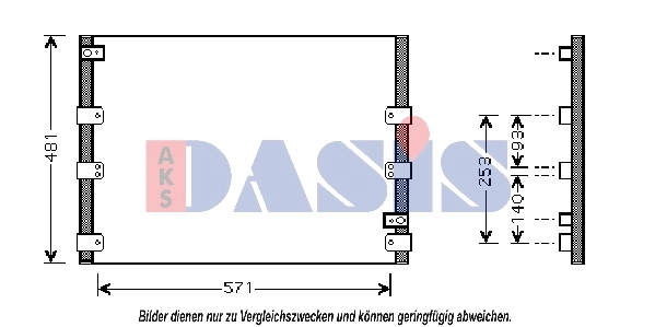 Condenseur, climatisation AKS DASIS 212019N