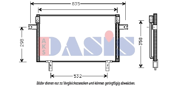 Condenseur, climatisation AKS DASIS 072003N