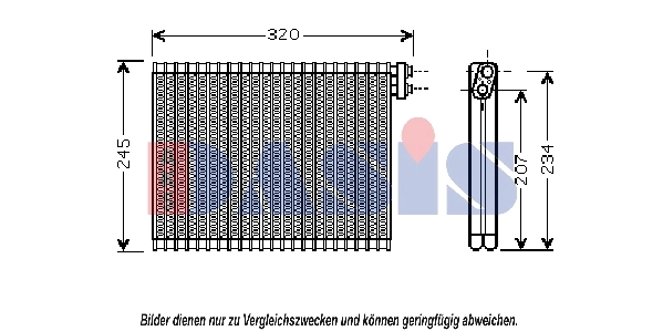 Évaporateur climatisation AKS DASIS 820303N