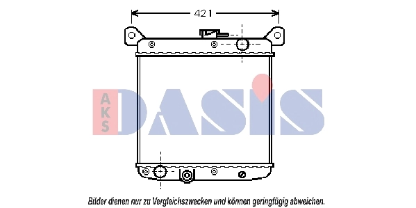 Radiateur, refroidissement du moteur AKS DASIS 081300N