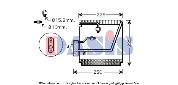 Évaporateur climatisation AKS DASIS 820275N