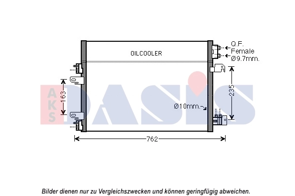Condenseur, climatisation AKS DASIS 522079N
