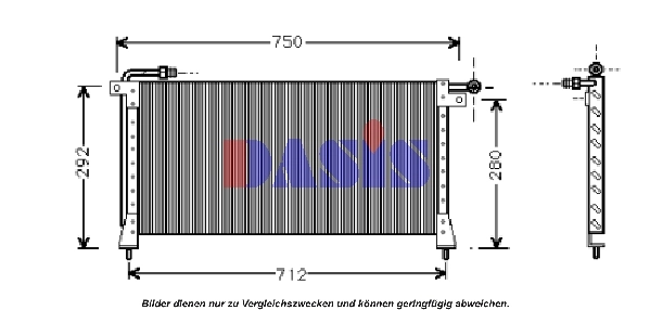 Condenseur, climatisation AKS DASIS 022060N