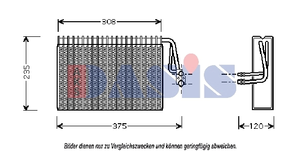 Évaporateur climatisation AKS DASIS 820202N