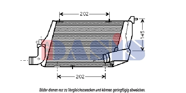 Intercooler, échangeur AKS DASIS 487014N