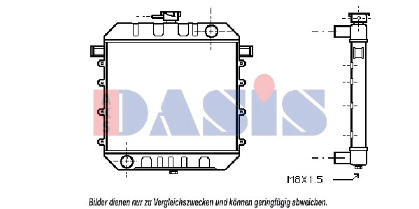 Radiateur, refroidissement du moteur AKS DASIS 150060N