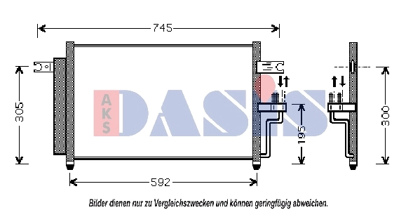 Condenseur, climatisation AKS DASIS 562003N