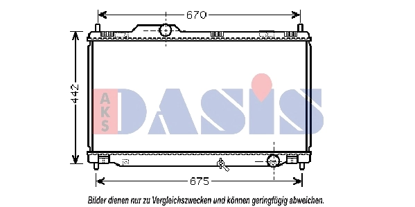Radiateur, refroidissement du moteur AKS DASIS 210203N