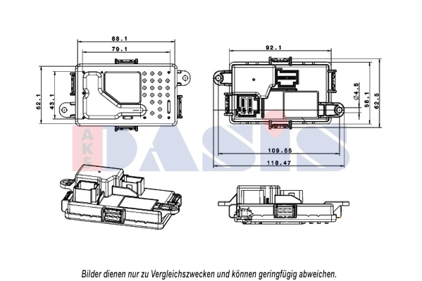 Régulateur, pulseur d'air habitacle AKS DASIS 700045N