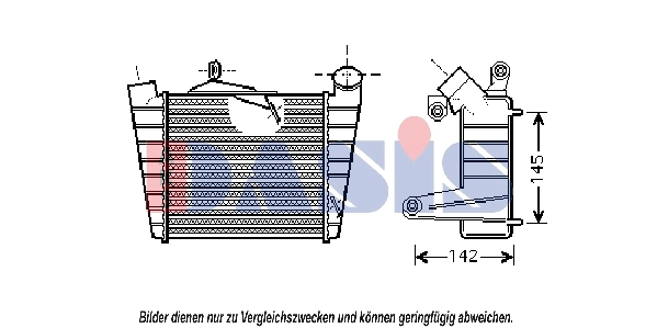 Intercooler, échangeur AKS DASIS 490001N