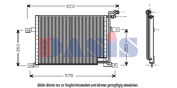 Condenseur, climatisation AKS DASIS 522014N