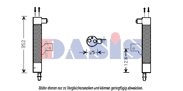 Filtre déshydratant, climatisation AKS DASIS 800570N
