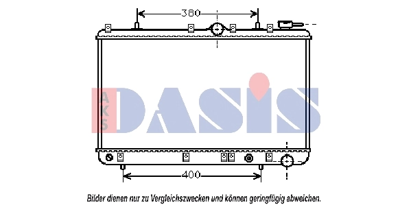Radiateur, refroidissement du moteur AKS DASIS 560060N