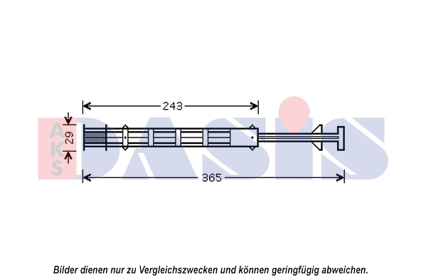 Filtre déshydratant, climatisation AKS DASIS 800612N