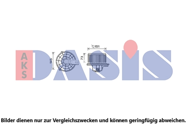 Pulseur d'air habitacle AKS DASIS 568120N