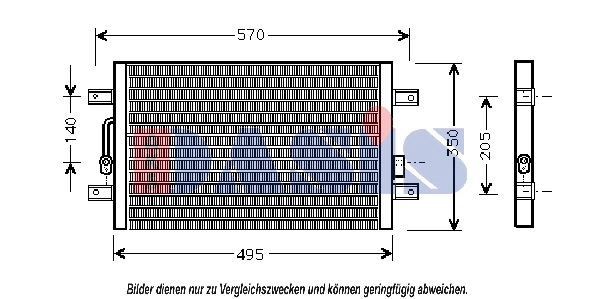 Condenseur, climatisation AKS DASIS 082013N