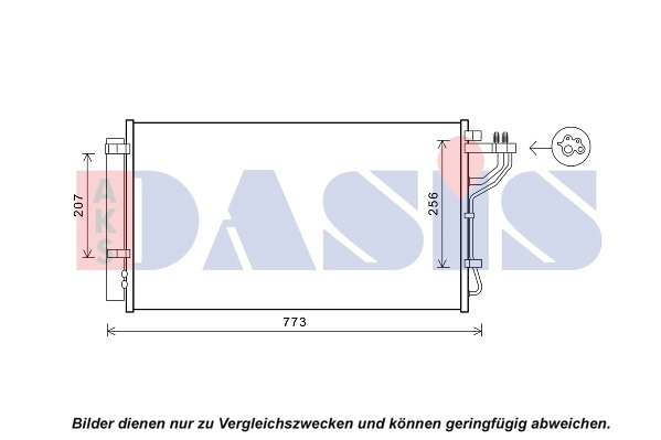 Condenseur, climatisation AKS DASIS 512091N