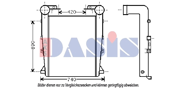 Intercooler, échangeur AKS DASIS 397016N