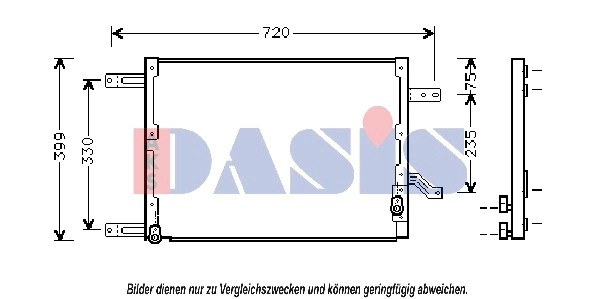 Condenseur, climatisation AKS DASIS 012290N