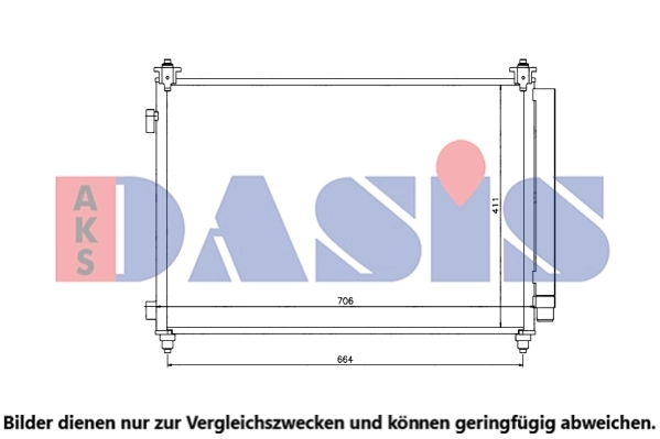 Condenseur, climatisation AKS DASIS 112041N