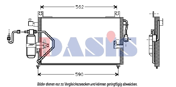 Condenseur, climatisation AKS DASIS 362220N