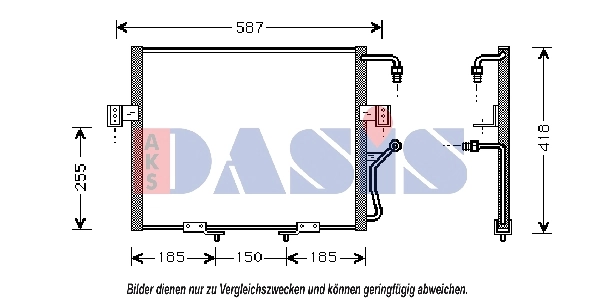 Condenseur, climatisation AKS DASIS 512040N