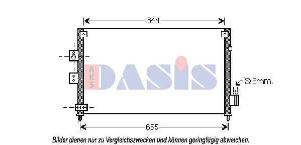Condenseur, climatisation AKS DASIS 102026N