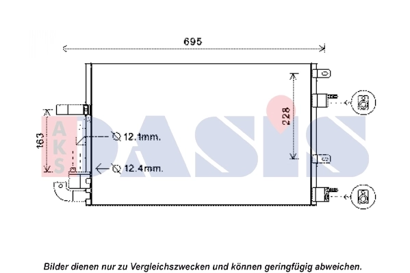 Condenseur, climatisation AKS DASIS 372009N