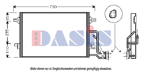 Condenseur, climatisation AKS DASIS 042003N