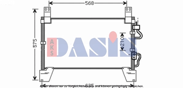 Condenseur, climatisation AKS DASIS 512034N