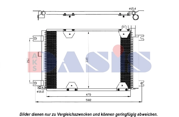 Condenseur, climatisation AKS DASIS 322016N