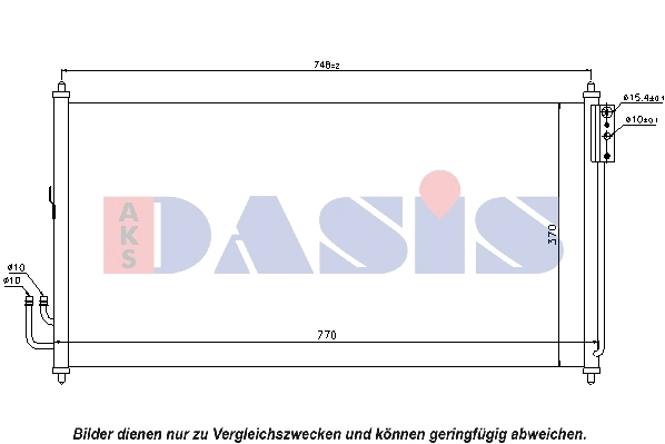 Condenseur, climatisation AKS DASIS 072028N