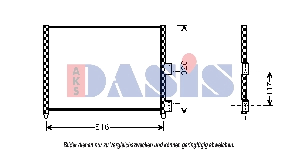 Condenseur, climatisation AKS DASIS 082042N