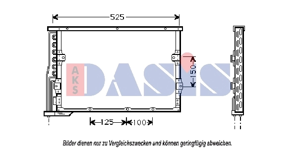 Condenseur, climatisation AKS DASIS 052003N