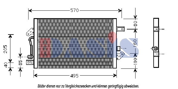 Condenseur, climatisation AKS DASIS 082022N