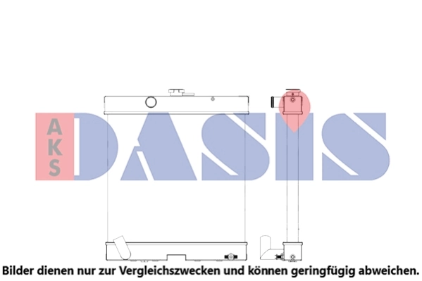 Radiateur, refroidissement du moteur AKS DASIS 440124N