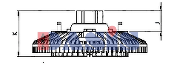 Embrayage, ventilateur de radiateur AKS DASIS 448093N