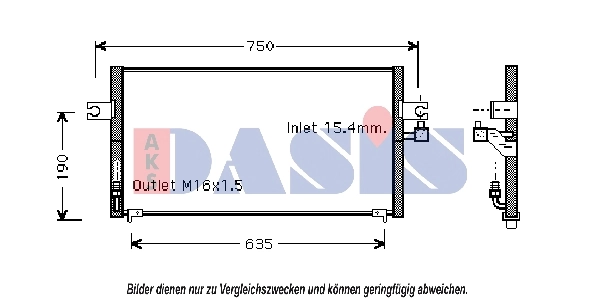 Condenseur, climatisation AKS DASIS 072010N