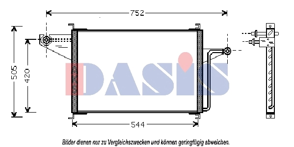 Condenseur, climatisation AKS DASIS 092025N