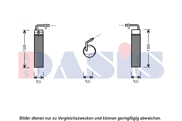 Filtre déshydratant, climatisation AKS DASIS 800217N