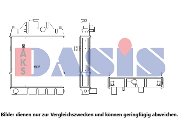 Radiateur, refroidissement du moteur AKS DASIS 440545N