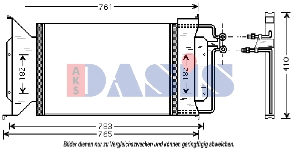 Condenseur, climatisation AKS DASIS 522035N