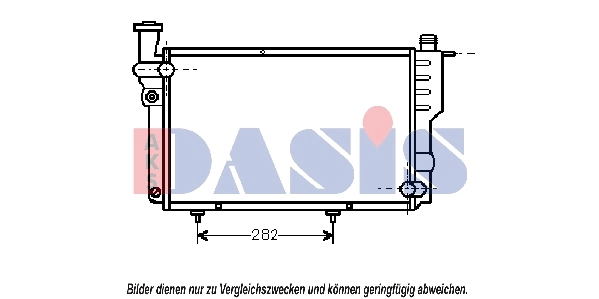 Radiateur, refroidissement du moteur AKS DASIS 160930N