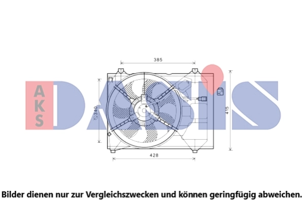 Ventilateur, refroidissement du moteur AKS DASIS 568106N