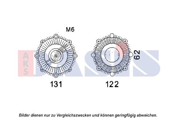 Embrayage, ventilateur de radiateur AKS DASIS 218040N