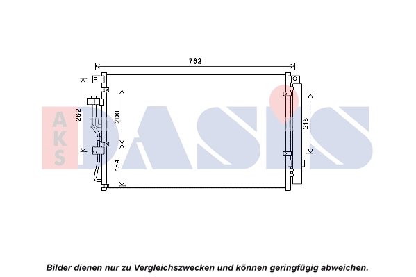 Condenseur, climatisation AKS DASIS 512088N
