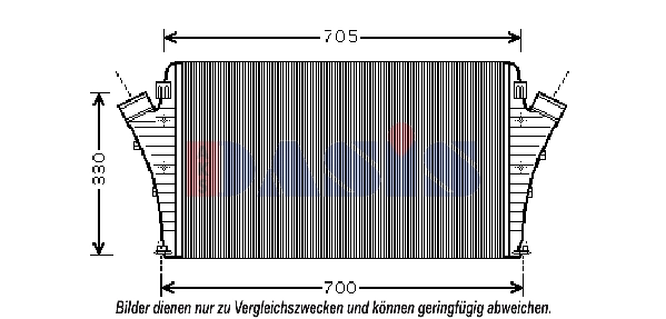 Intercooler, échangeur AKS DASIS 197006N